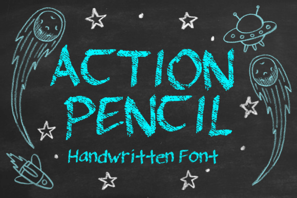 Action Pencil: A Natural Handwritten Font for Editorial and Display Design