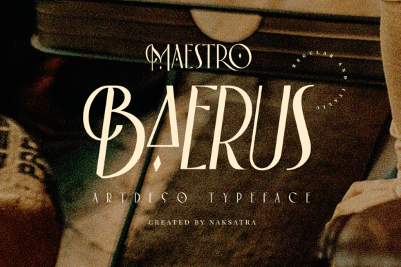 Baerus Typeface Review: Elevating Handmade Brand Identity with Art Deco Elegance