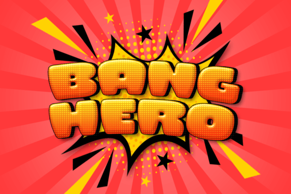 Bang Hero Typeface: A Playful Display Font for Bold Campaigns