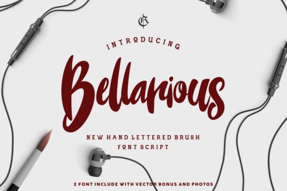 Bellarious: A Vintage Brush Script for Elegant Branding and Display