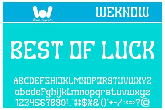 Best of Luck: A Premium Display Font Review