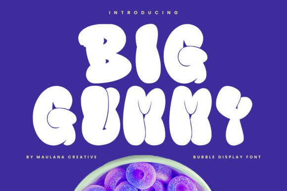 Big Gummy: The Bubbly Display Font for Joyful Web Design