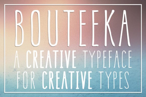 Bouteeka Typeface: Elegant Display Fonts for Editorial Design
