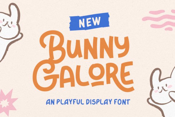 Bunny Galore Typeface for Whimsical Craft Projects