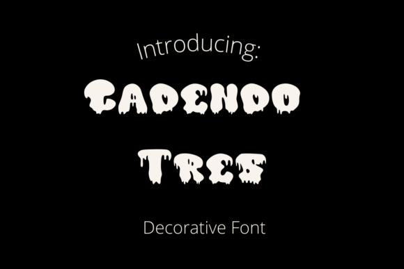 Cadendo Tres: The Playful Display Font for Whimsical Branding