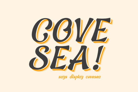Covesea Retro Display Font for Modern Web Design