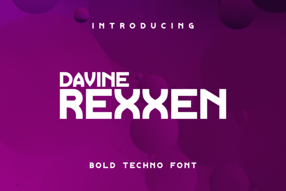 Davine Rexxen: The Futuristic Display Font for Bold Craft Brands
