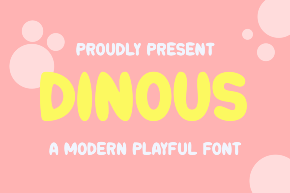 Dinous Display Font for Playful Brand Campaigns