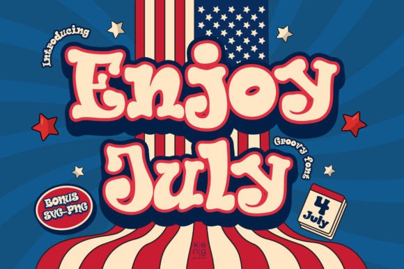Enjoy July: A Groovy Display Font Review