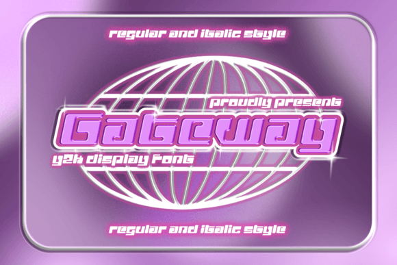 Gateway Typeface: Elevate Y2K Campaign Visuals