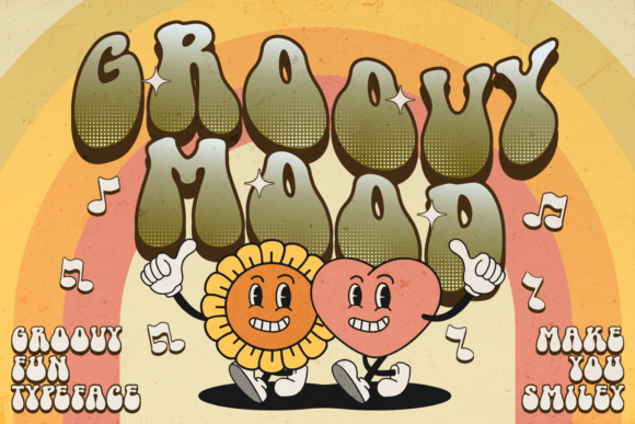 Groovy Mood: The Retro Display Font for Handmade Crafts