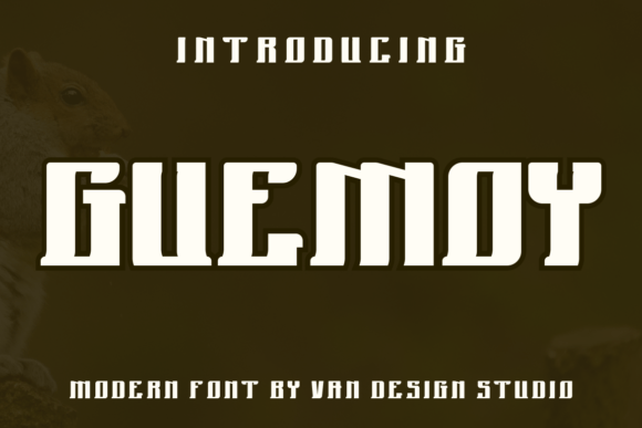 Guemoy Display Font for Bold Craft Projects