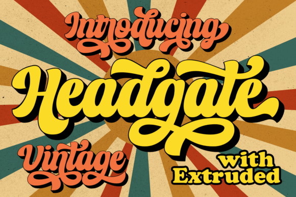 Headgate Vintage-Inspired Display Font for Web Design
