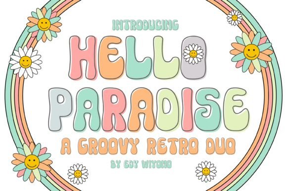 Hello Paradise: A Retro Display Font for Playful Web Design