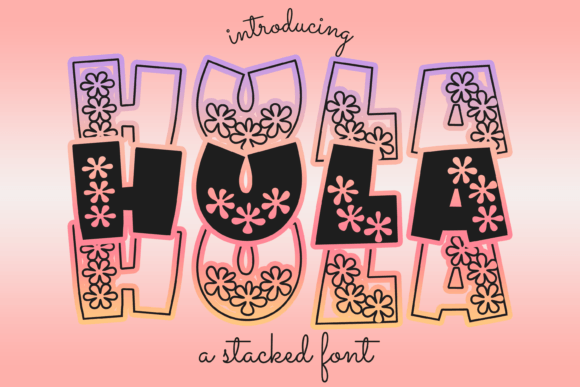 Hula Display Font for Creative Branding and Custom Designs