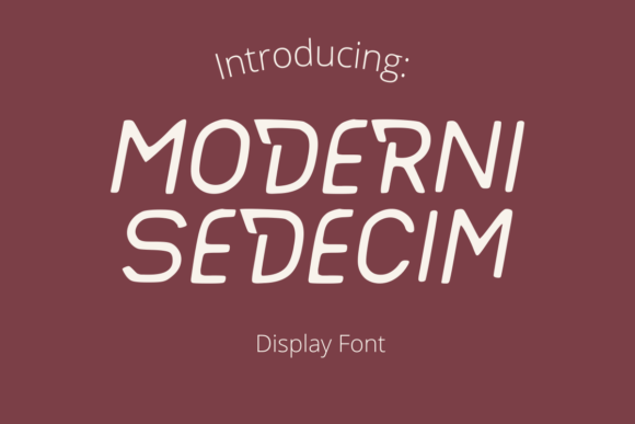 Moderni Sedecim: A Futuristic Display Font for Tech-Forward Brands