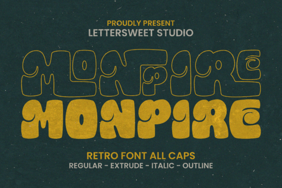 Monpire: The Retro Display Font for Bold Campaigns