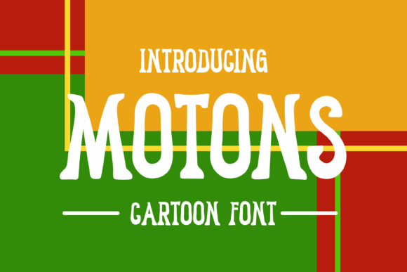 Motons Display Font for Craft Branding and Product Design
