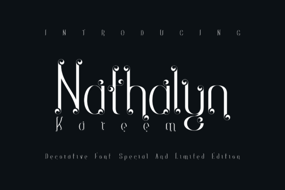 Nathalyn Kareem: A Luxurious Display Font for Celebratory Editorial Design