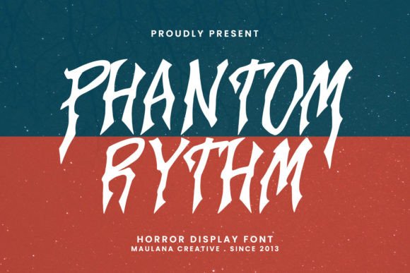 Phantom Rythm: A Horror Display Font for Editorial Impact
