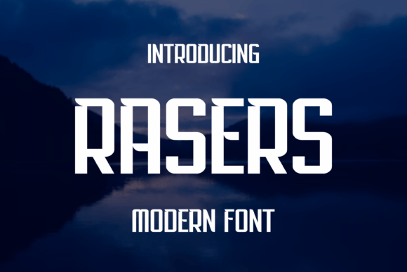 Rasers: A Bold Display Font for Handmade Branding