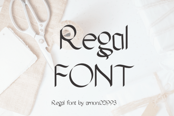 Regal Typeface for Elegant Wedding and Boutique Branding