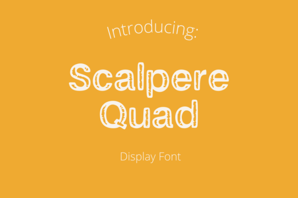 Scalpere Quad Display Font for Vintage Editorial Design