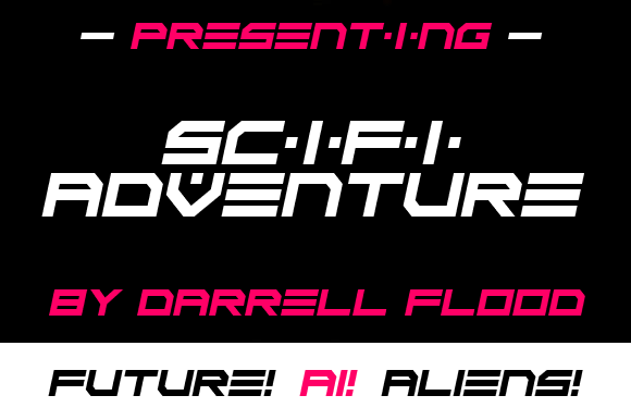 Scifi Adventure Typeface for Futuristic Craft Projects