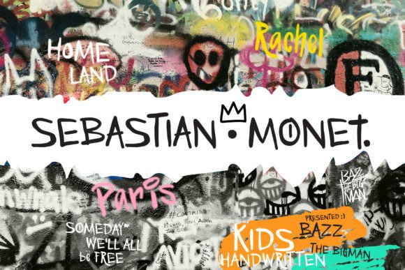 Sebastian Monet Graffiti Display Font for Street-Style Branding