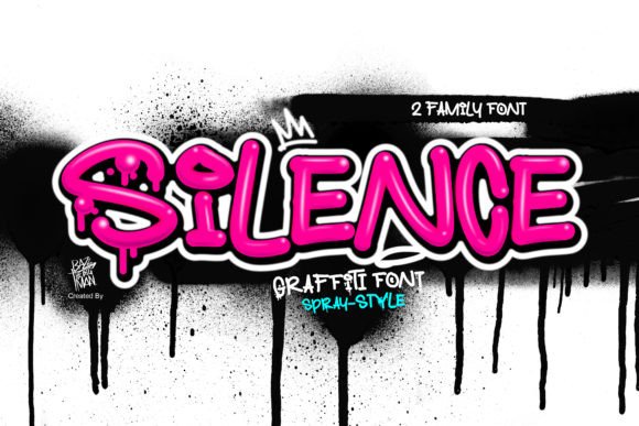 Silence: A Graffiti-Style Display Font for Bold Branding