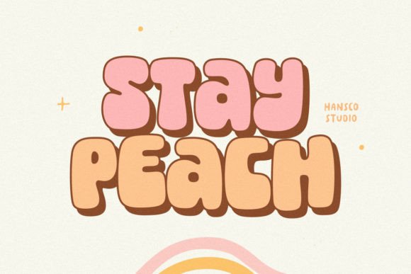 Stay Peach: The Bold Retro Serif Font for Modern Branding