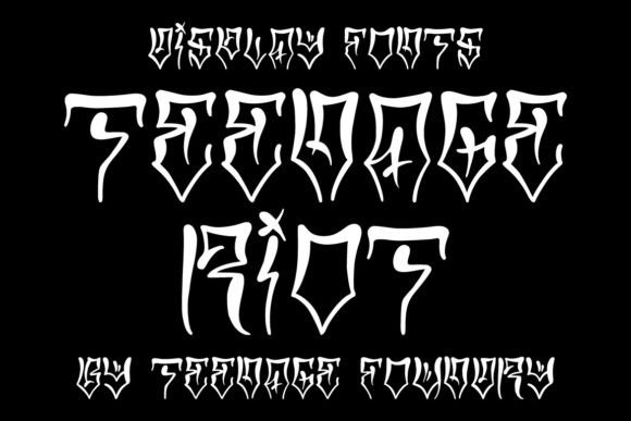 Teenage Riot Typeface: Chicano-Inspired Display Fonts for Bold Branding